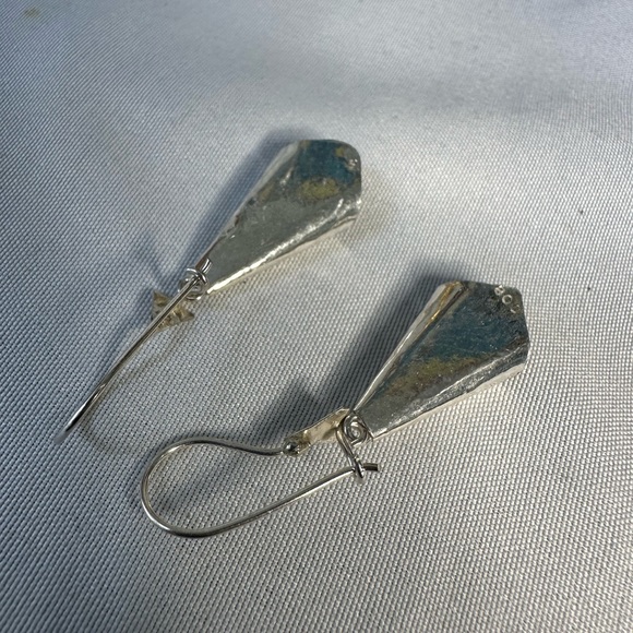 Vintage 80’s artisan Turkish silver earrings - Picture 6 of 10